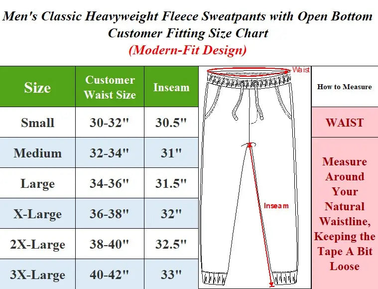Men's Premium Heavyweight Fleece Sweatpants: Ultimate Comfort, Durable Style, Relaxed Fit