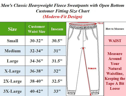 Men's Premium Heavyweight Fleece Sweatpants: Ultimate Comfort, Durable Style, Relaxed Fit